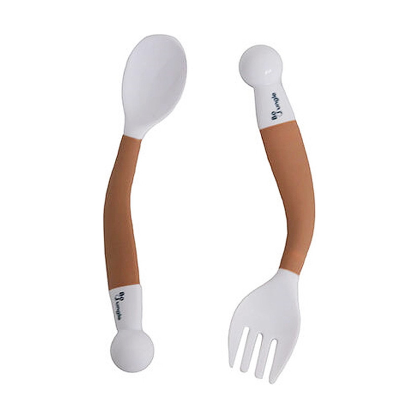 Lepel en vork buigbaar Terracotta 