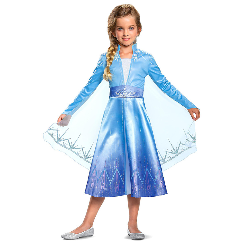 Kostuum Elsa Traveling 7/8 JAAR - Frozen 