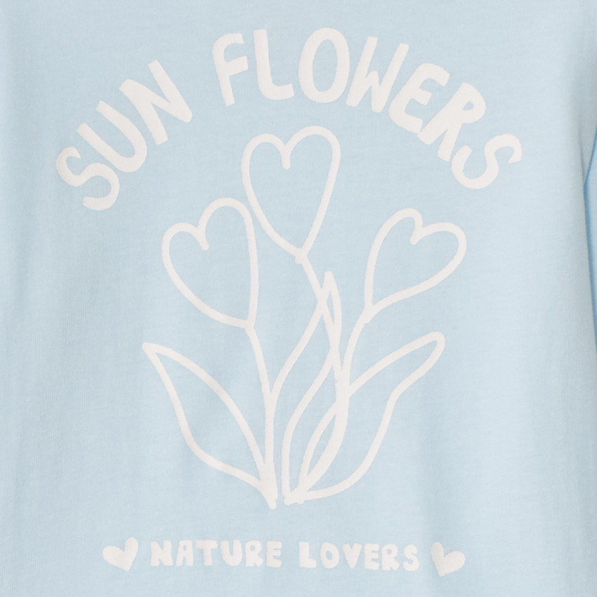 T-shirt manches longues printé pour bébé fille 