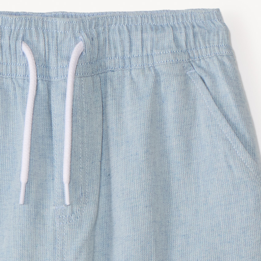 Short style cargo en toile unie garçon 