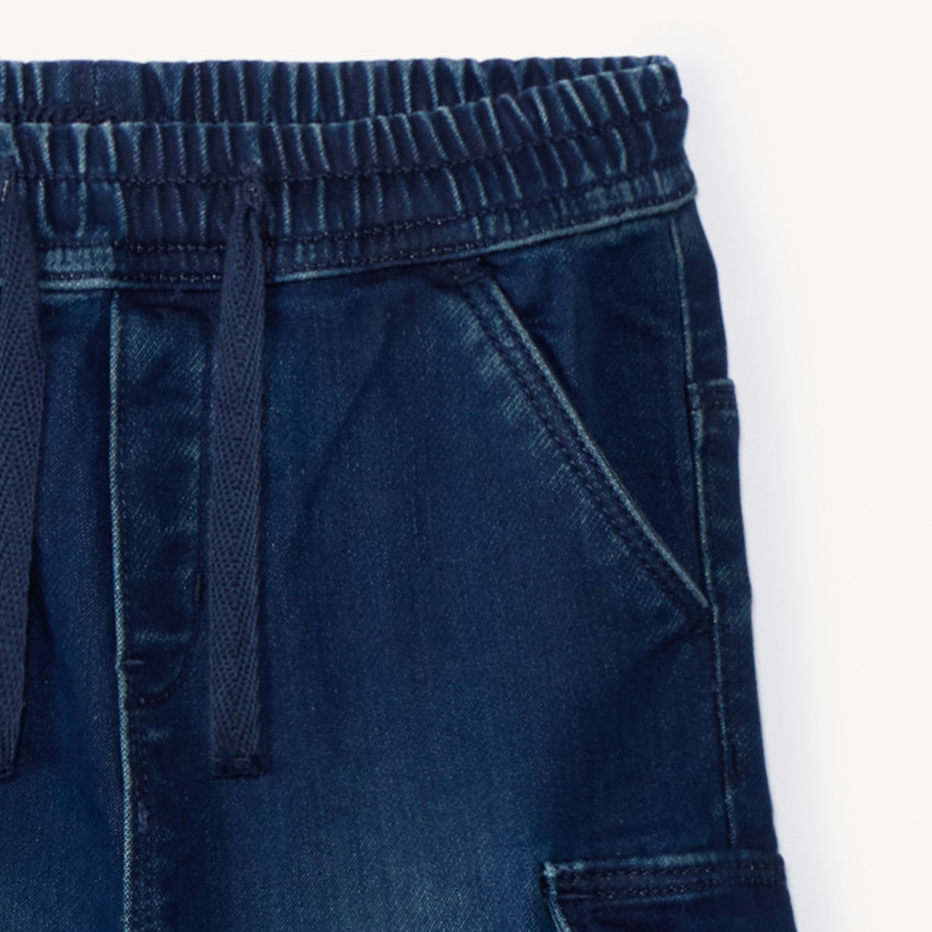 Jean à poches cargo effet denim pour garçon  