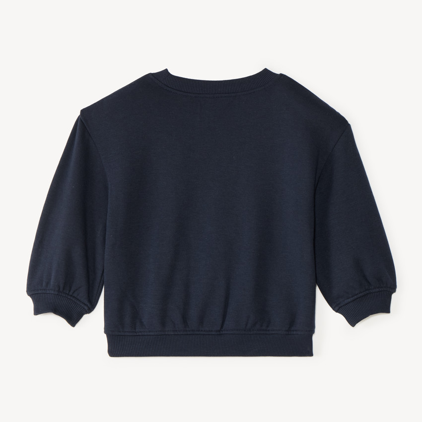 Oversized sweatshirt voor babyjongen met fantasieprint 