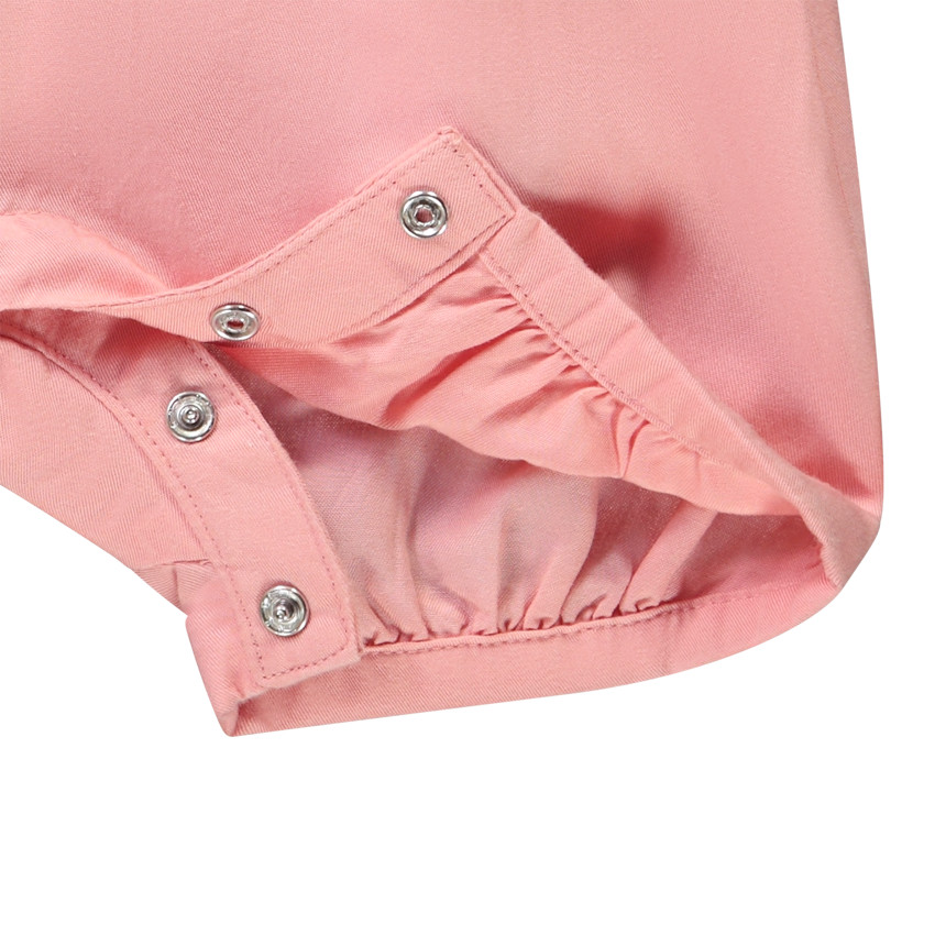 Ensemble 2 pièces avec salopette brodée papillon pour bébé fille 