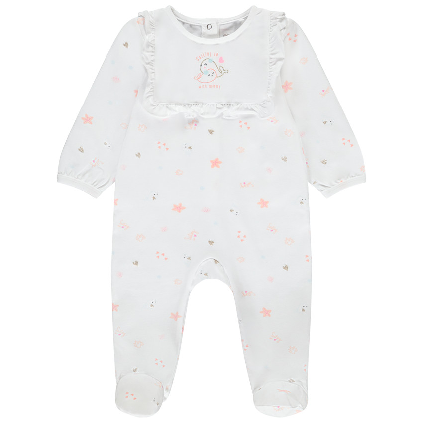 Pyjama met volant voor meisjes 