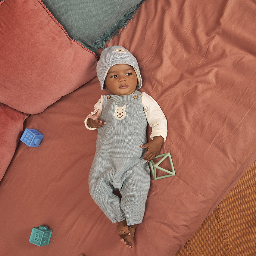 Set van 2 delen met Winnie Disney salopette voor baby jongen 