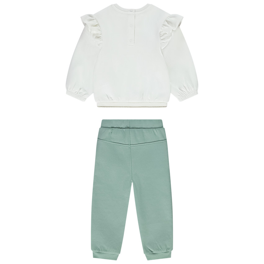 Ensemble jogging 2 pièces broderie lurex pour bébé fille 
