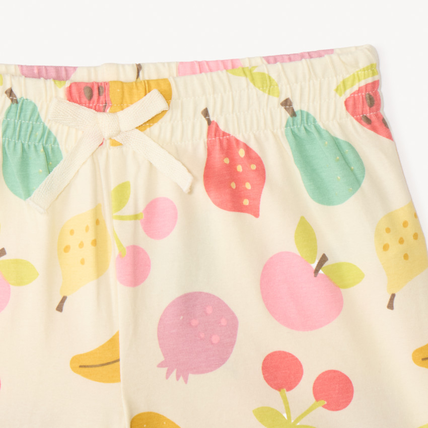 Set de pyjama court 2 pièces motifs fruits fille 