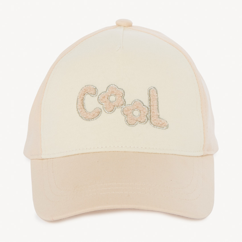 Casquette molleton à patchs bouclette pour fille 