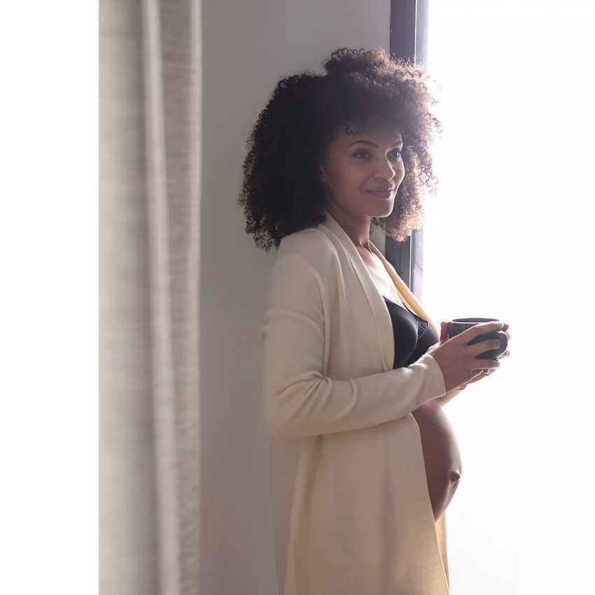 Moulé bh voor borstvoeding met netstructuur 