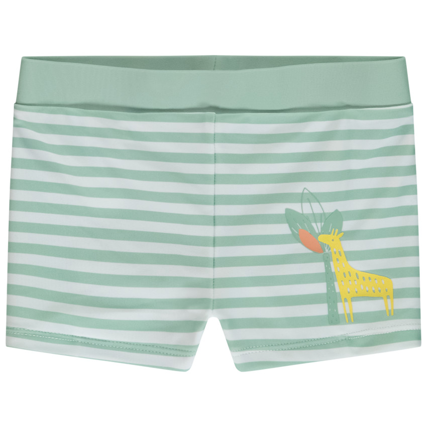 Zwembroek met strepen en giraffeprint voor baby jongen 