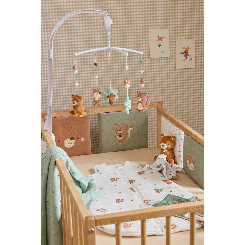 Lot de 6 protèges-barreaux scratchés Roi des Forêts 