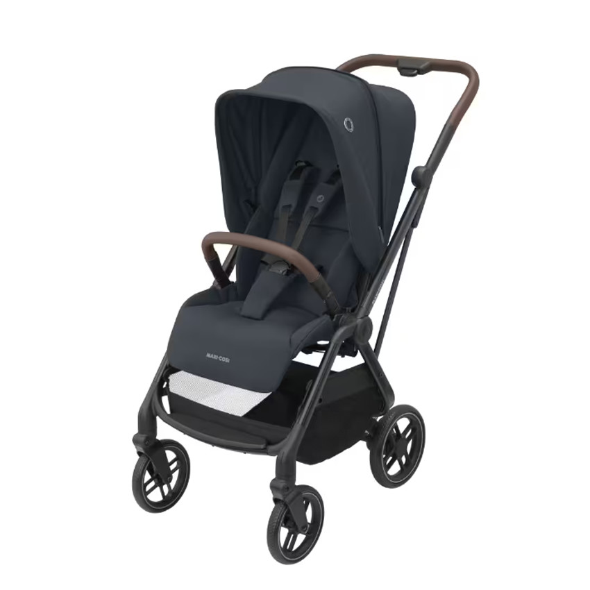 Poussette Leona 2 ultra compacte - Essential Graphite/ Brown Leather 