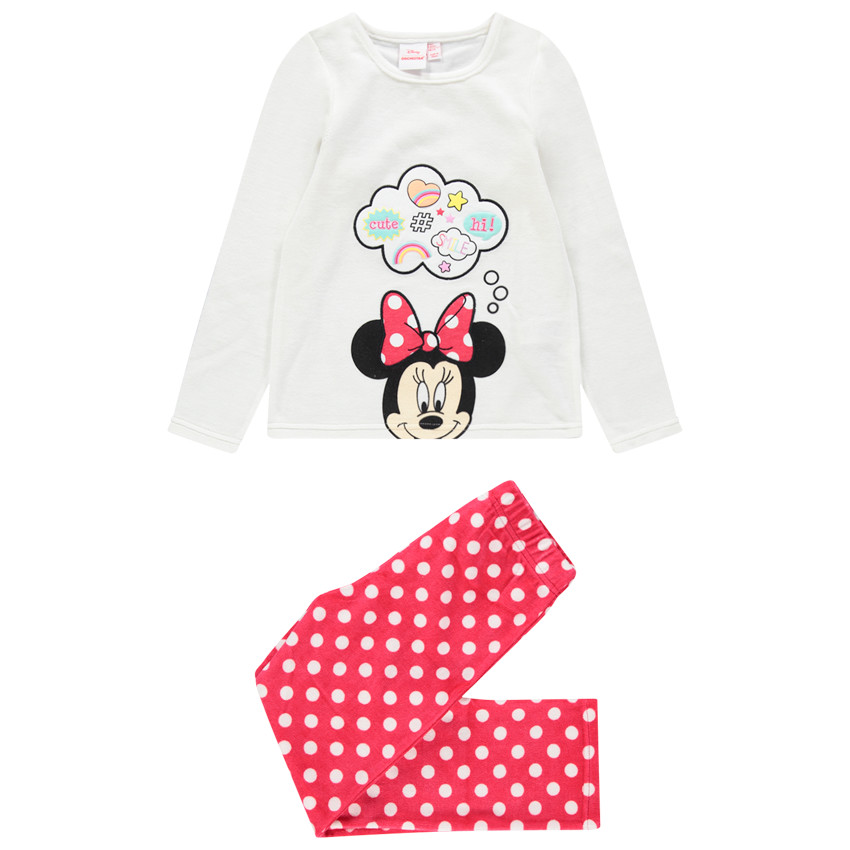 Pyjama en velours print Minnie Disney 