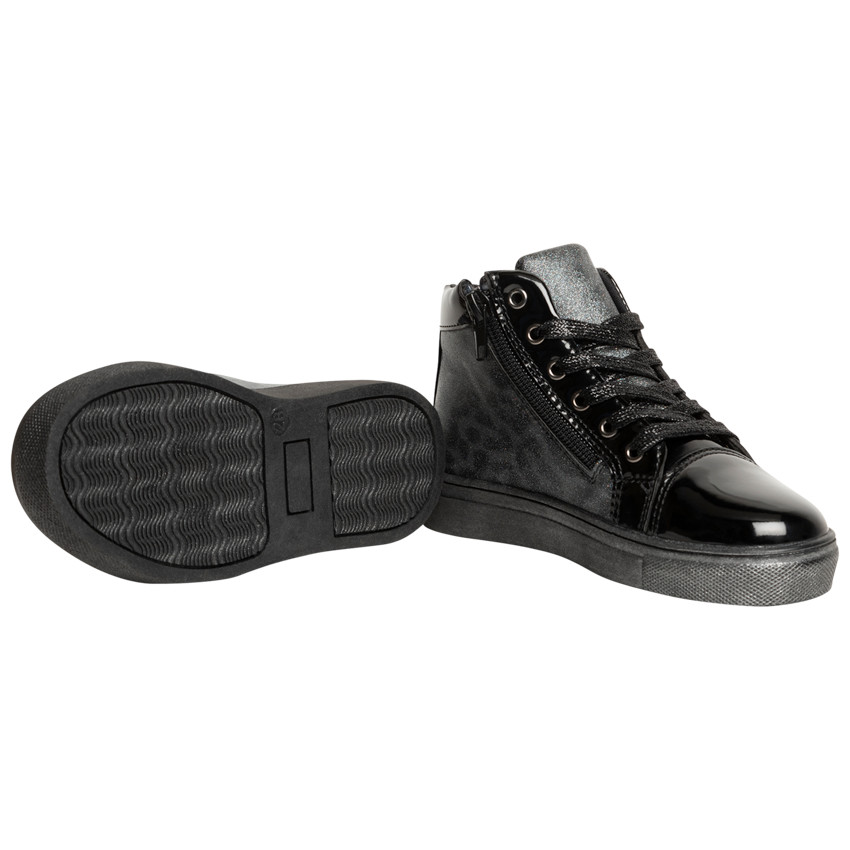 Bottillons argentés et vernis pour enfant fille 