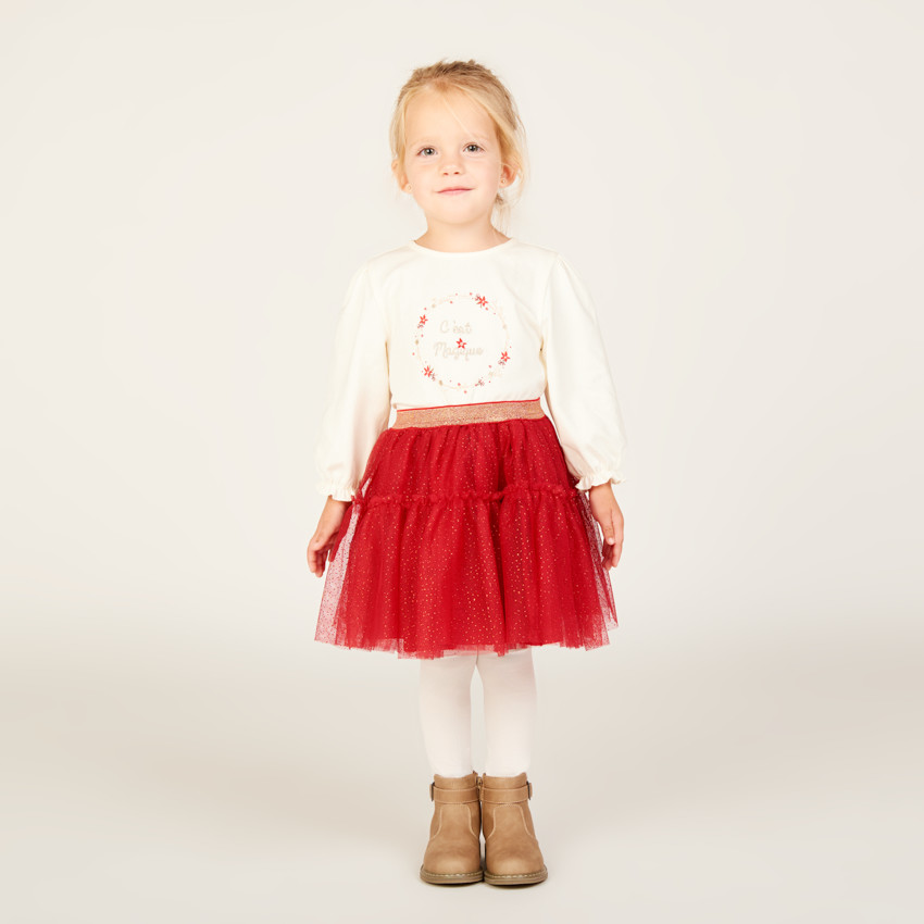 T-shirt met lange mouwen voor meisjes met print 