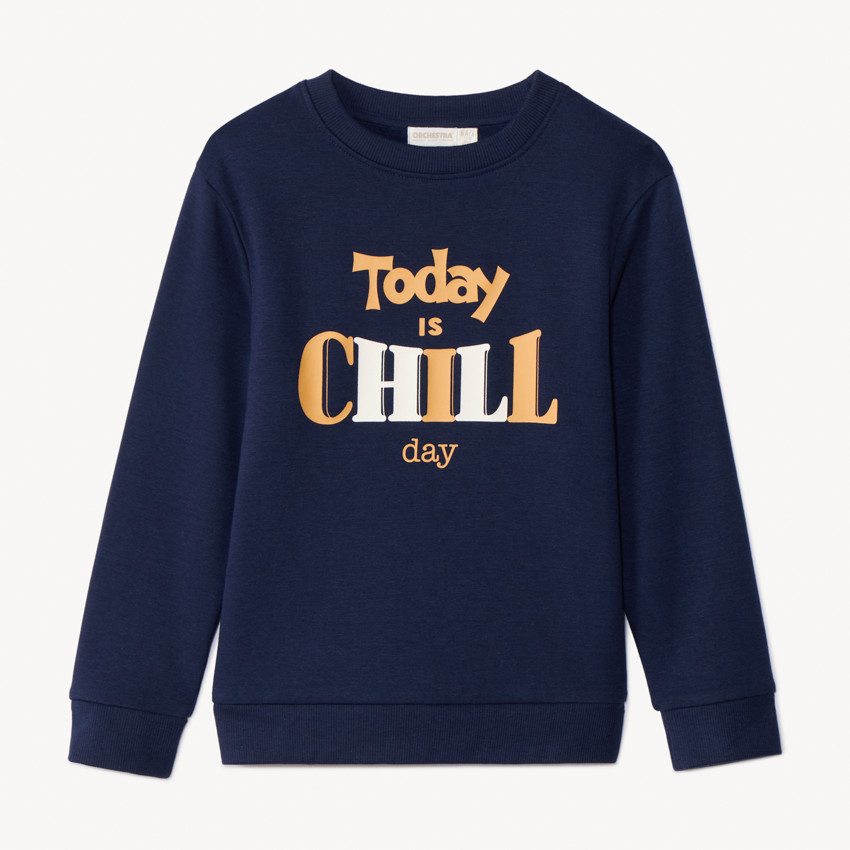 Sweatshirt van fleece met fantasieprint voor jongens 