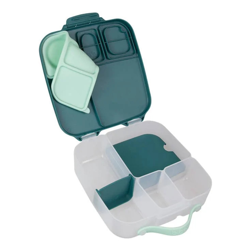 Boîte à lunch plusieurs compartiments Vert Emeraude 
