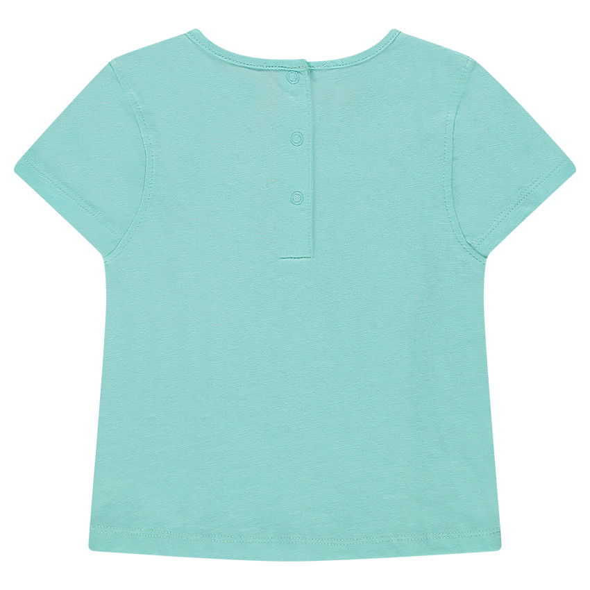 Tee-shirt manches courtes en jersey avec volants 