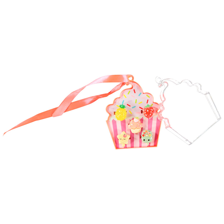 Lot de 5 bagues fantaisie + boîte cupcake pour fille 