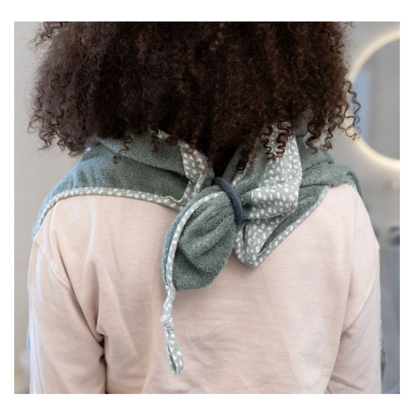 Cape de bain XL avec anneau de dentition Dry'n Play - Green 