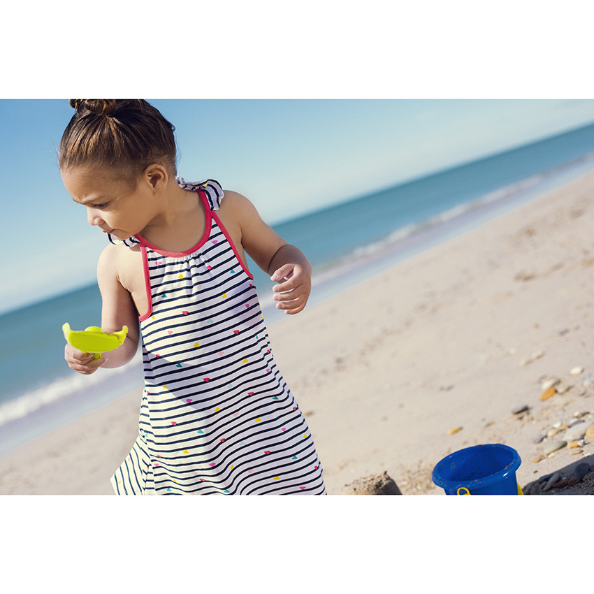 Rok met bloemen en schouderbandjes voor meisjes 