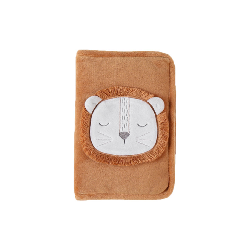 Protège carnet de santé Babou en veloudoux - Caramel 