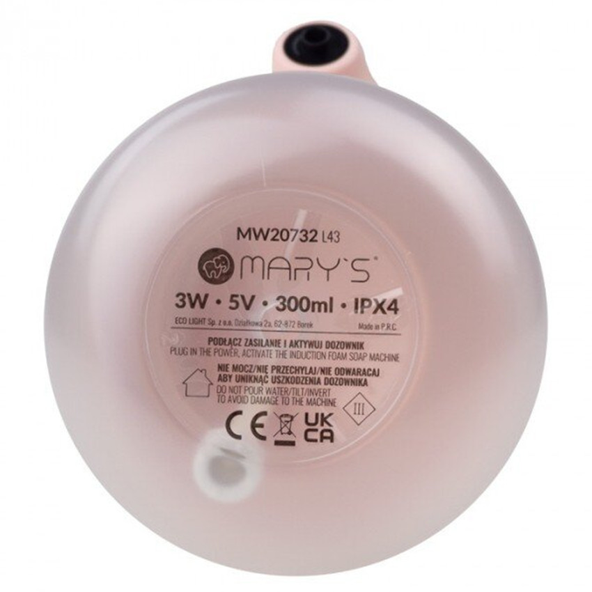 Distributeur de savon automatique Éléphant rose 