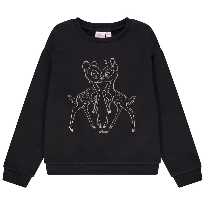 Sweat en molleton print Bambi Disney pour fille  