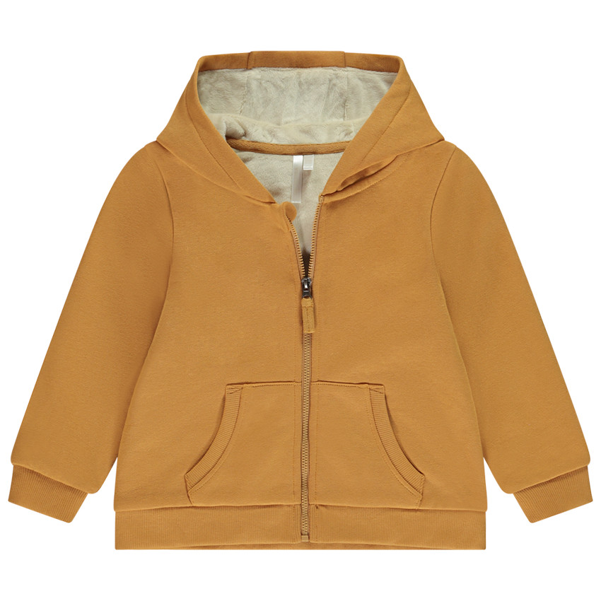 Vest met capuchon van fleece en fluweel voor baby jongen 