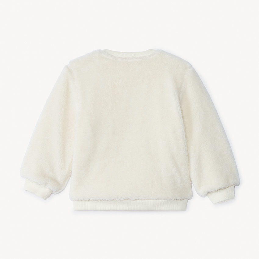 Sweat sherpa à patch renne de Noël pour bébé garçon 