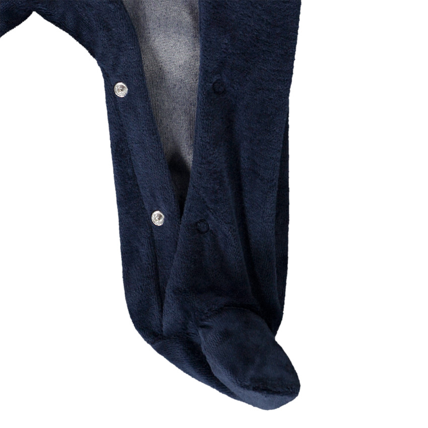 Pyjama van fluweel voor meisjes met verschillende openingen afhankelijk van de leeftijd 