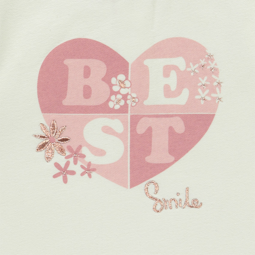 Ensemble jogging molleton effet color block pour bébé fille 