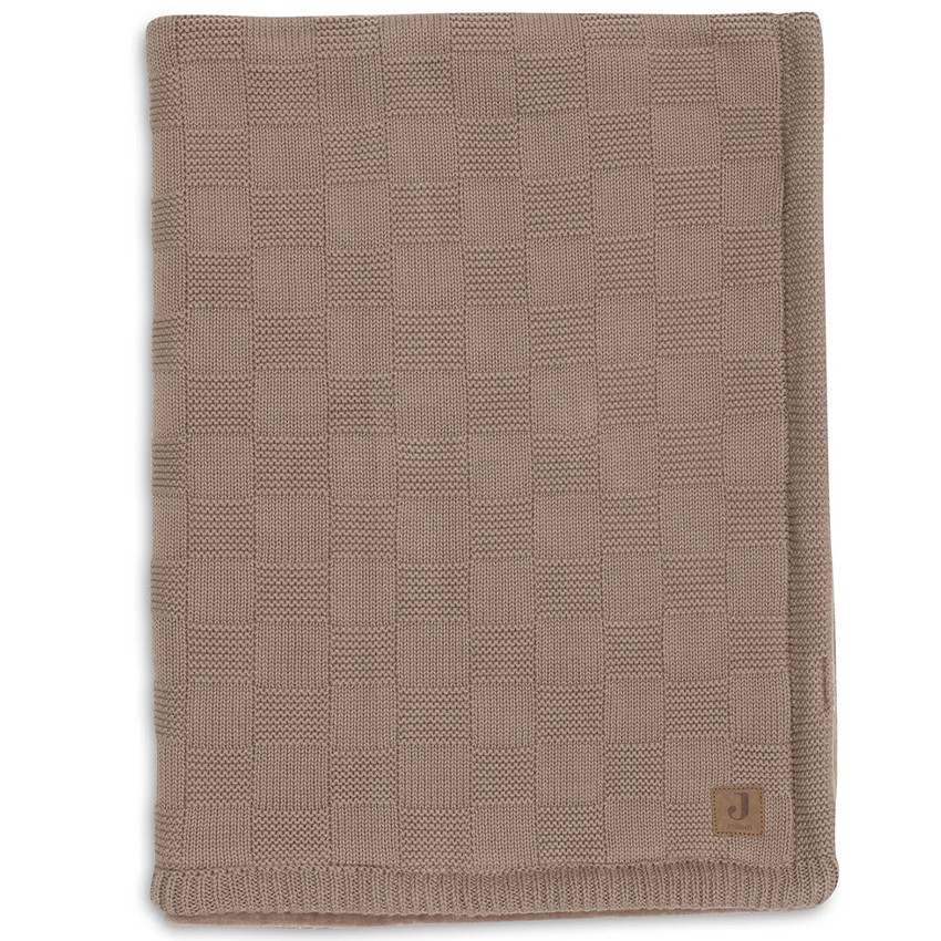 Couverture lit bébé Box Knit - Milky Coffee/Velvet -  100x150 cm 