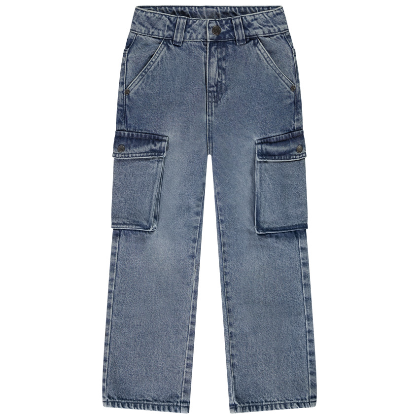 Jean cargo en denim pour garçon 