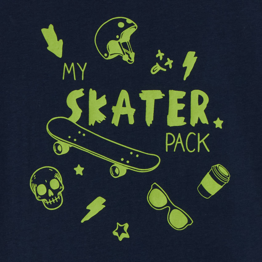 T-shirt met korte mouwen voor jongens met print 