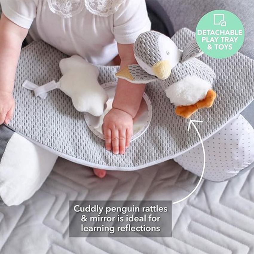 Fauteuil siège de sol gonflable Pingouin 6m+ 