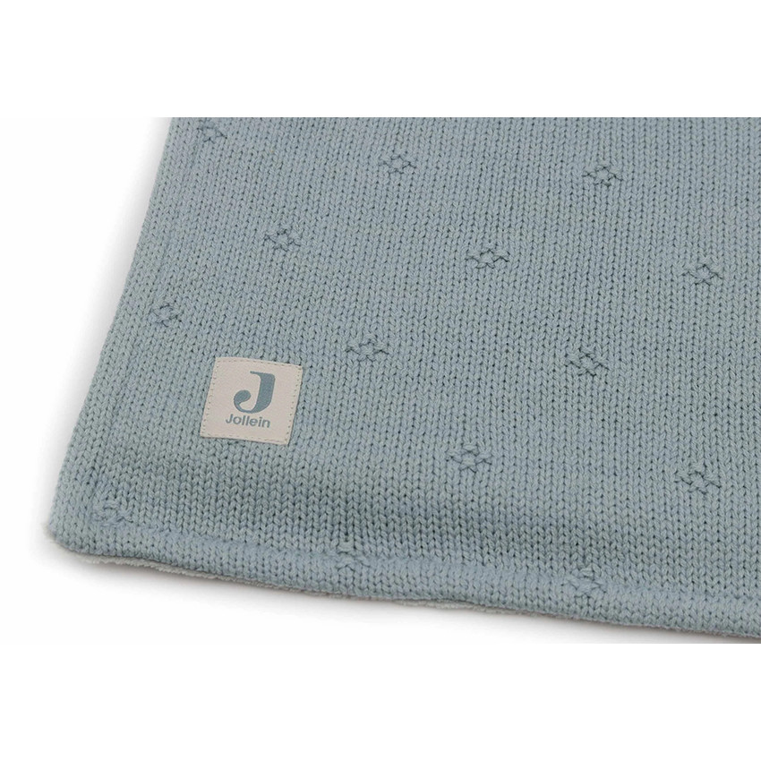 Couverture Cosy Knit 100x150cm Sea Green/Velvet 