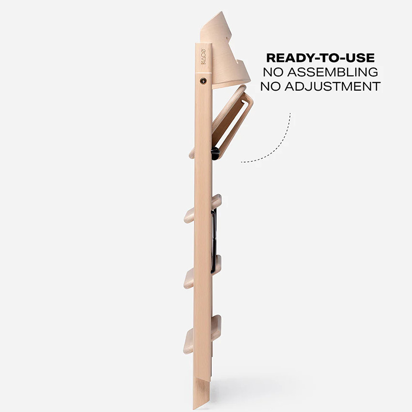 Hoge stoel Kaos Klapp evolutief opvouwbaar Eik 