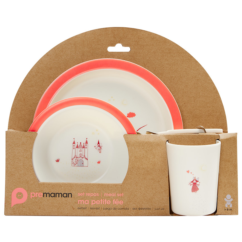 Maaltijdset 5 delen in melamine - Kleine fee 