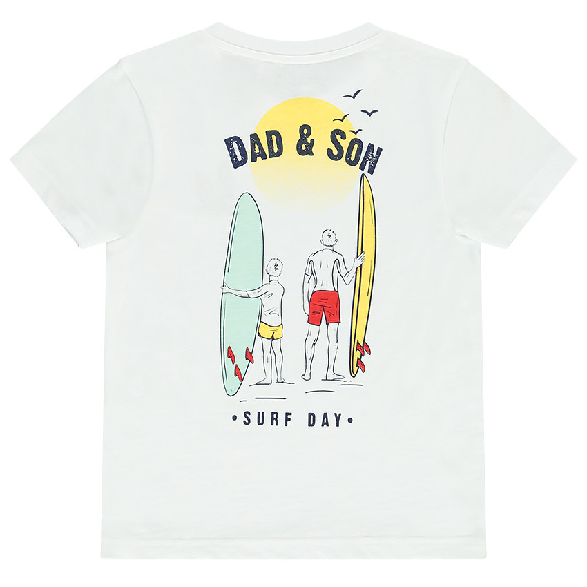 T-shirt manches courtes broderie et print surfs pour garçon 
