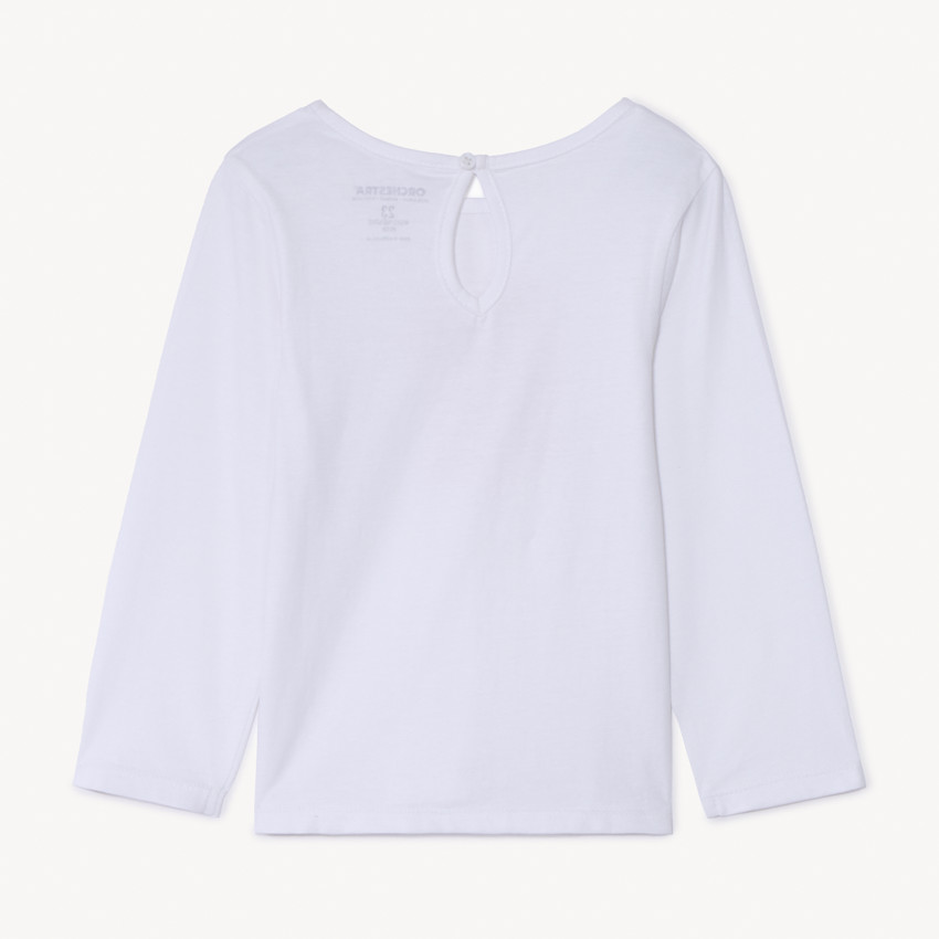 T-shirt manches longues print nœud pour bébé fille 