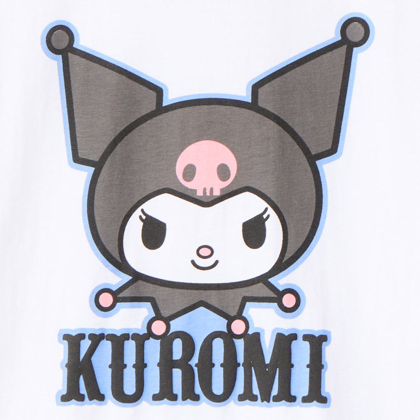 T-shirt korte mouwen fantasie Kuromi voor meisjes 