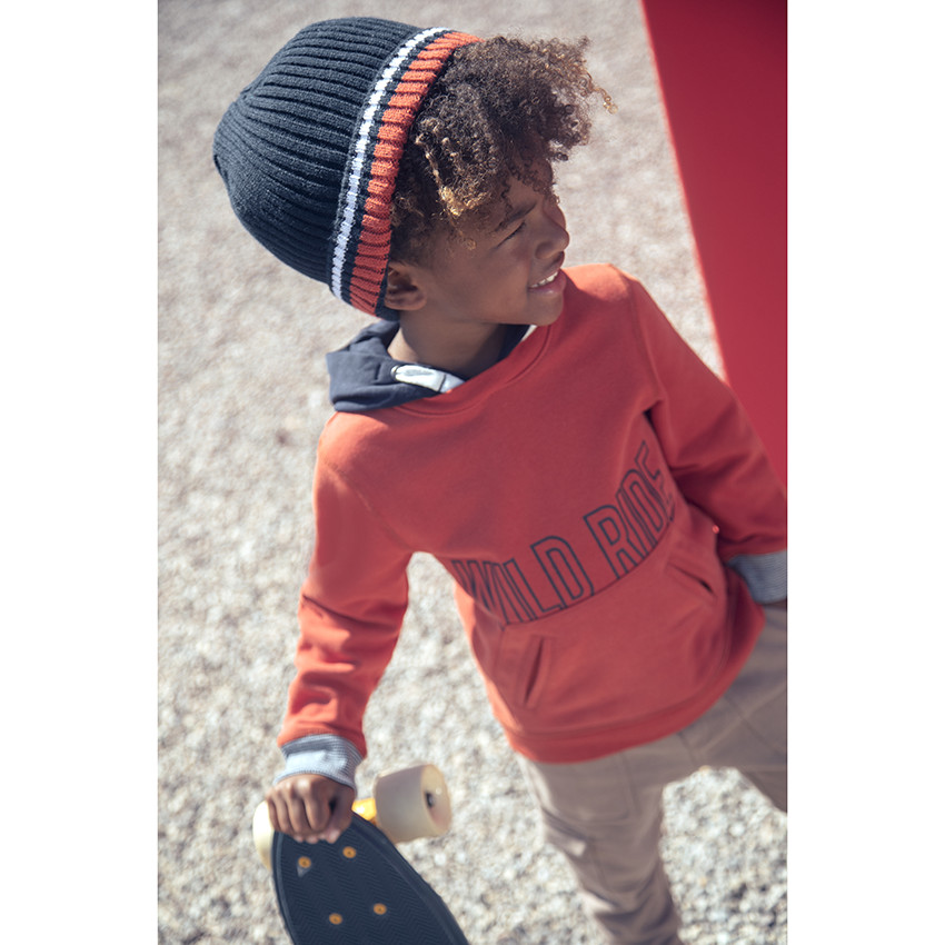 Set van muts en nekwarmer met sherpavoering voor jongens 