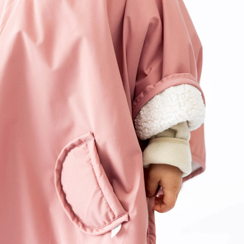 Poncho de voyage - waterproof teddy+coated -9/36M -Hibiscus 