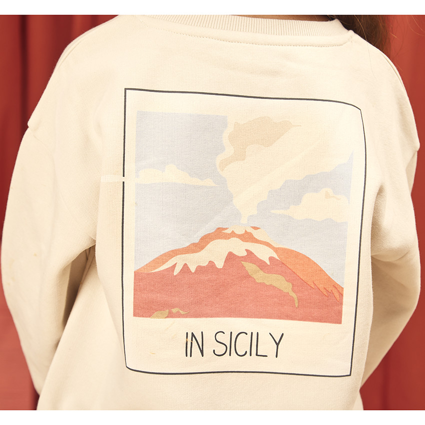 Sweat oversize My Road-Trip in Sicily pour fille 