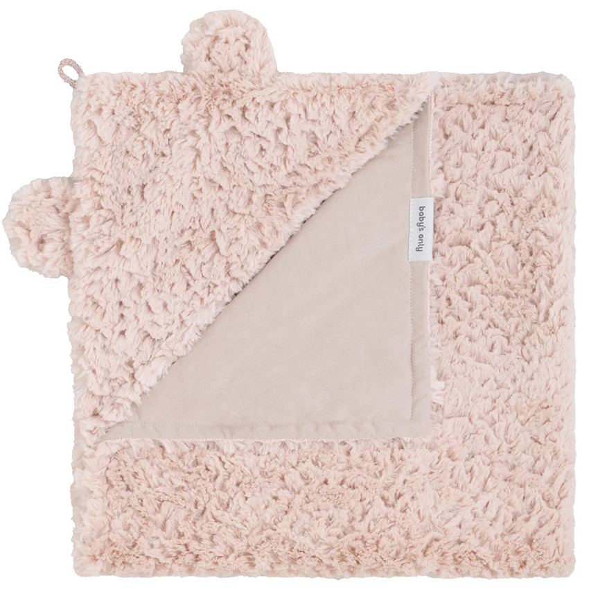 Couverture enveloppante avec oreilles Snow - Vieux rose 75x75 cm 
