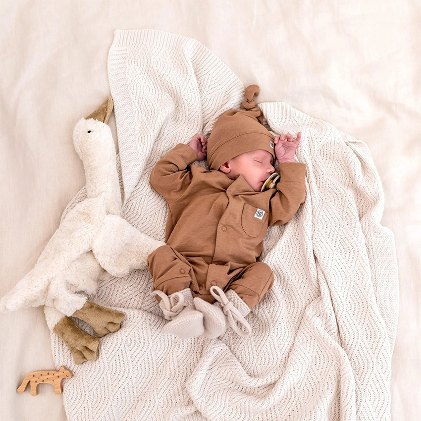 Bonnet noeud 74/80 Coconut Brown  