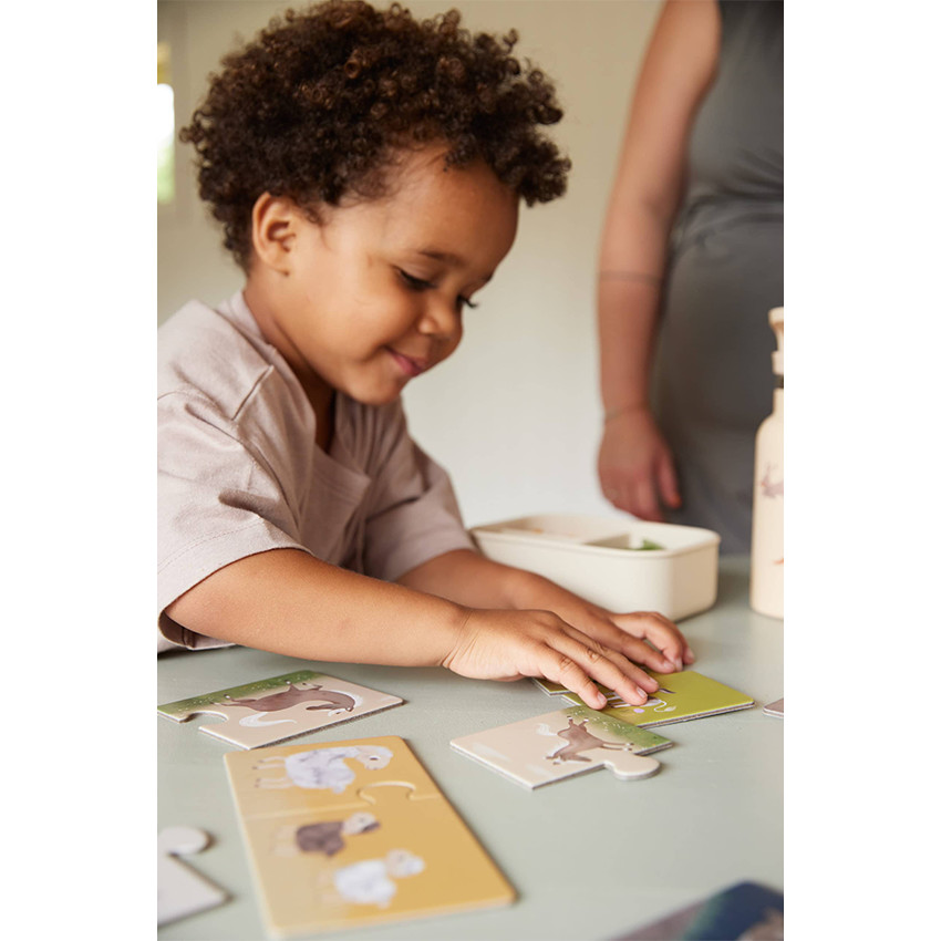 Puzzle set de 10 pièces Les Animaux parents et petits 3ans+ 