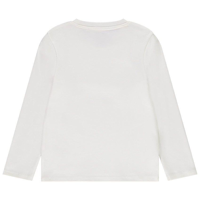 T-shirt manches longues en coton avec visuel ludique Noël 