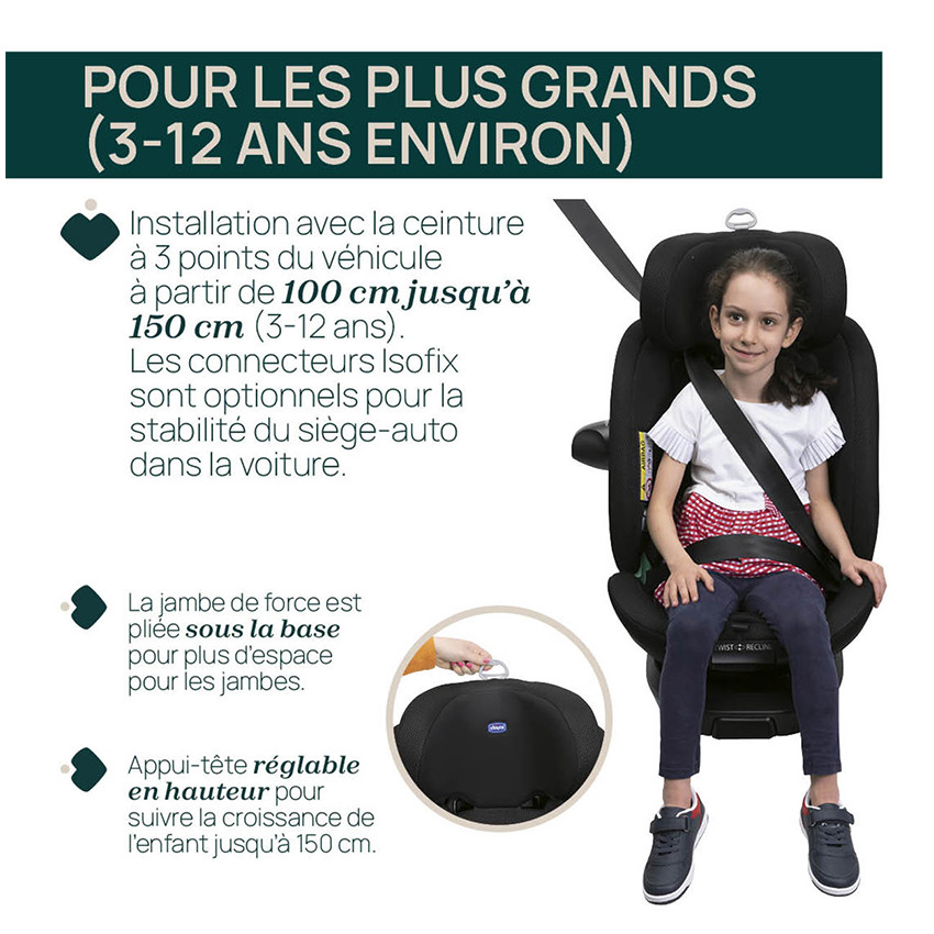 Autostoel EverOne I-Size 40-150cm Groep 0/1/2/3 Black 